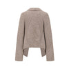 OUDE WAAG Fall/Winter 2025 Chunky Ribbed Knit Cardigan OW-OW-25AW-KT10A2GY830-KWH Mineral Grey